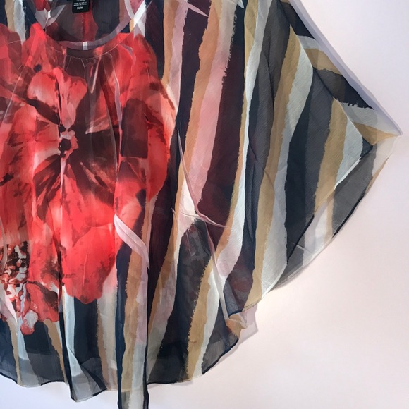 Sheer Batwing Blouse - Picture 3 of 7